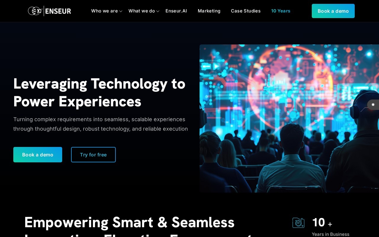 Enseur — homepage