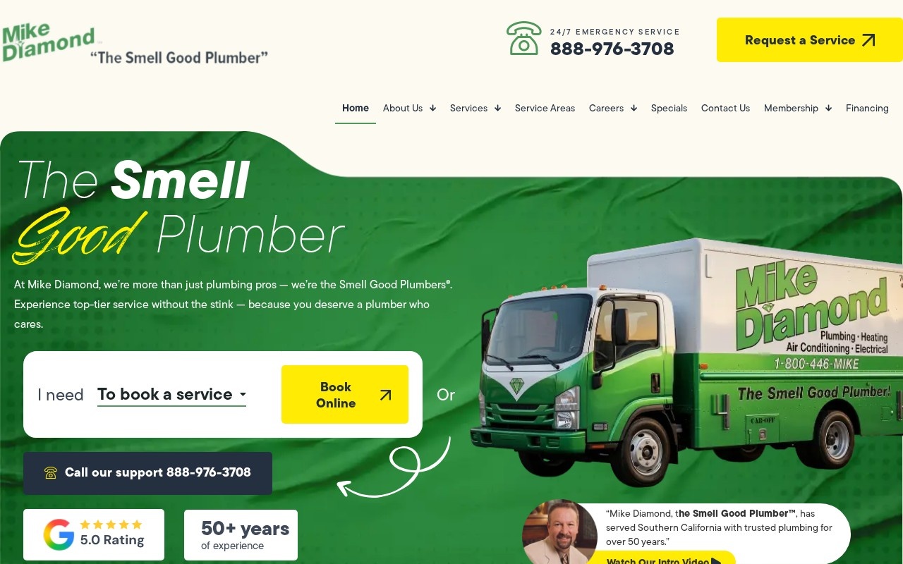 Mike Diamond Plumbing — homepage